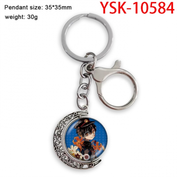 Toilet-bound Hanako-kun Anime double-sided crystal rotating gemstone keychain pendant price for 5 pcs