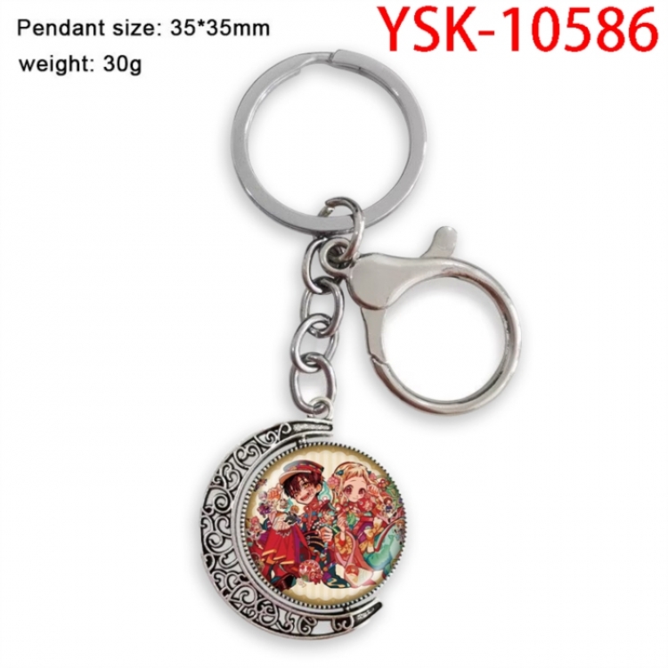 Toilet-bound Hanako-kun Anime double-sided crystal rotating gemstone keychain pendant price for 5 pcs