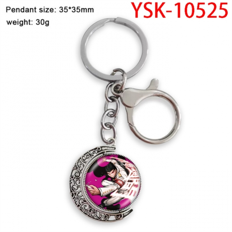 Dangan-Ronpa Anime double-sided crystal rotating gemstone keychain pendant price for 5 pcs