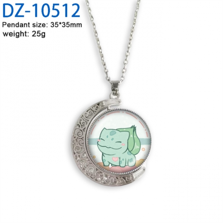 Pokemon Anime Double sided Crystal Rotating Gem Necklace price for 5 pcs