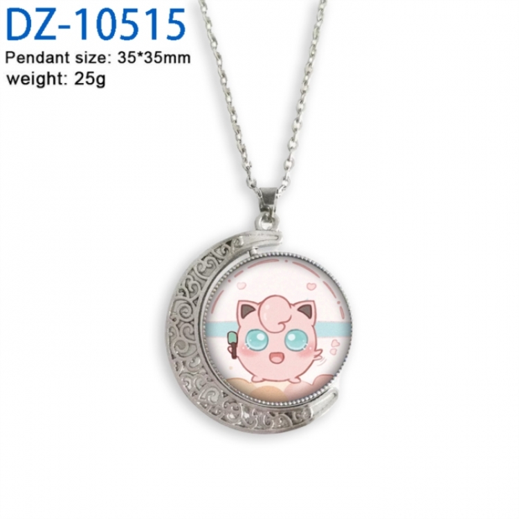 Pokemon Anime Double sided Crystal Rotating Gem Necklace price for 5 pcs