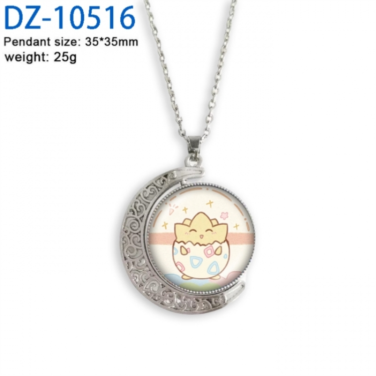 Pokemon Anime Double sided Crystal Rotating Gem Necklace price for 5 pcs