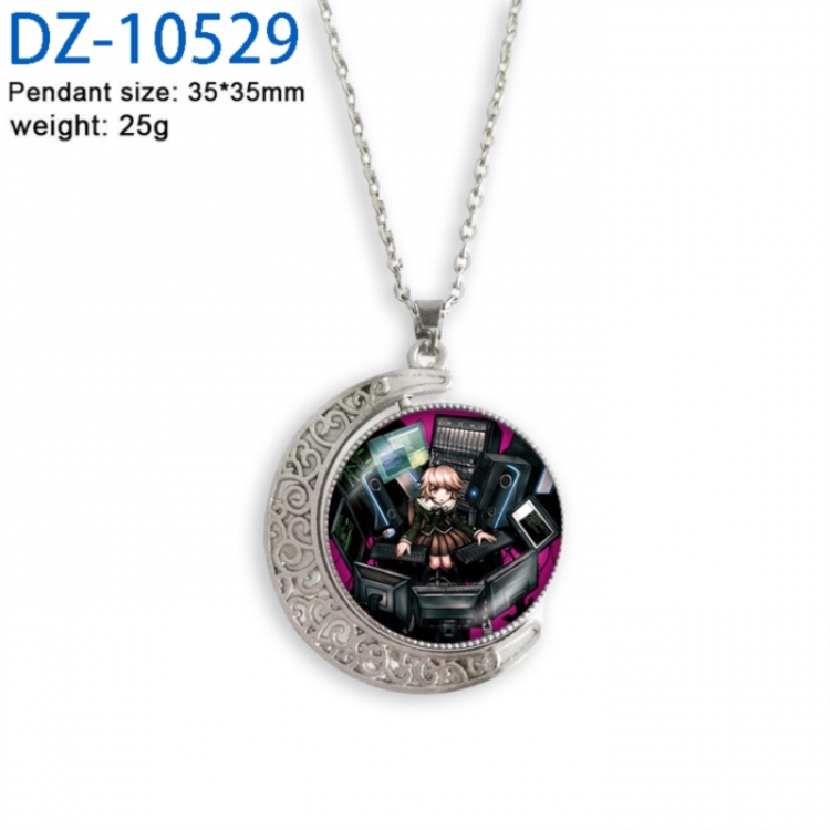 Dangan-Ronpa Anime Double sided Crystal Rotating Gem Necklace price for 5 pcs