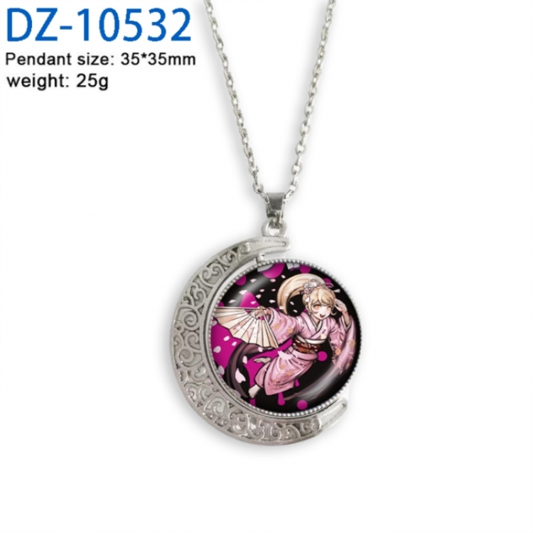 Dangan-Ronpa Anime Double sided Crystal Rotating Gem Necklace price for 5 pcs