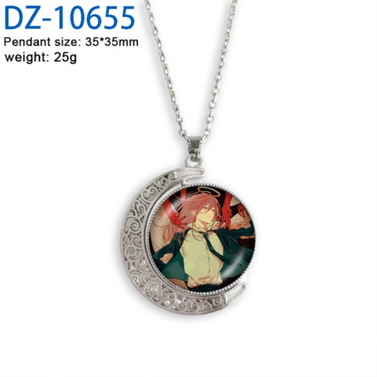 Chainsaw Man Anime Double sided Crystal Rotating Gem Necklace price for 5 pcs