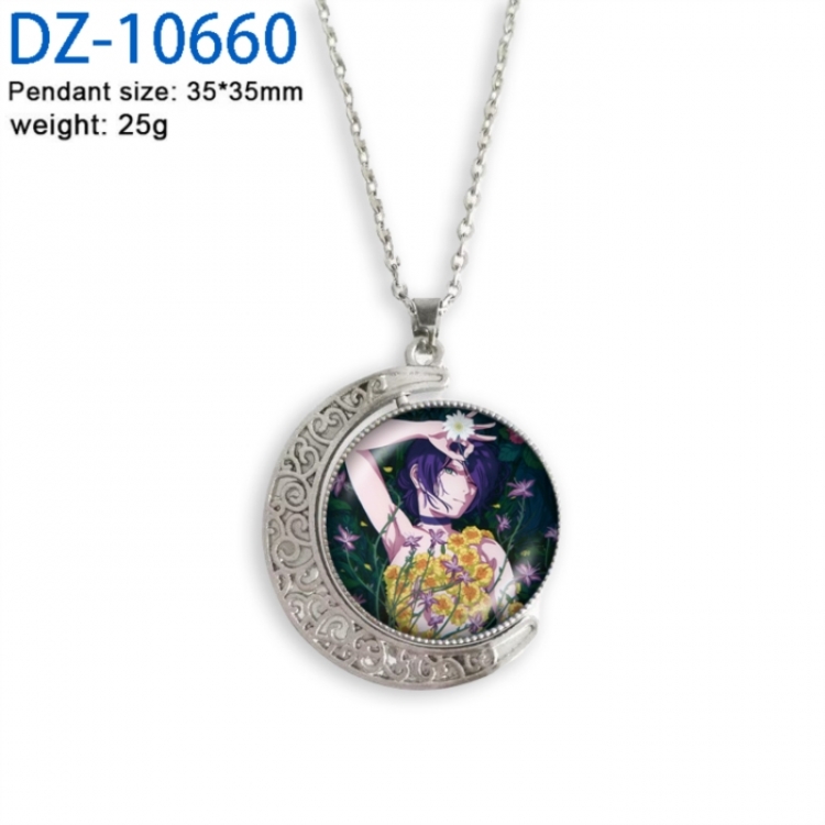 Chainsaw Man Anime Double sided Crystal Rotating Gem Necklace price for 5 pcs