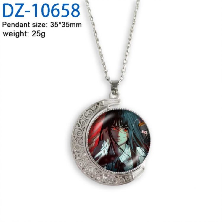 Chainsaw Man Anime Double sided Crystal Rotating Gem Necklace price for 5 pcs