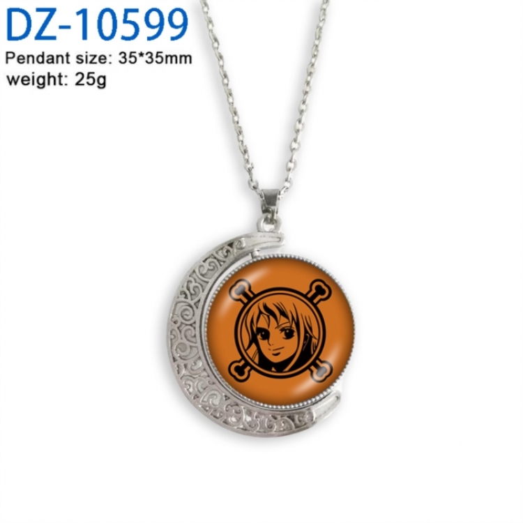 One Piece Anime Double sided Crystal Rotating Gem Necklace price for 5 pcs