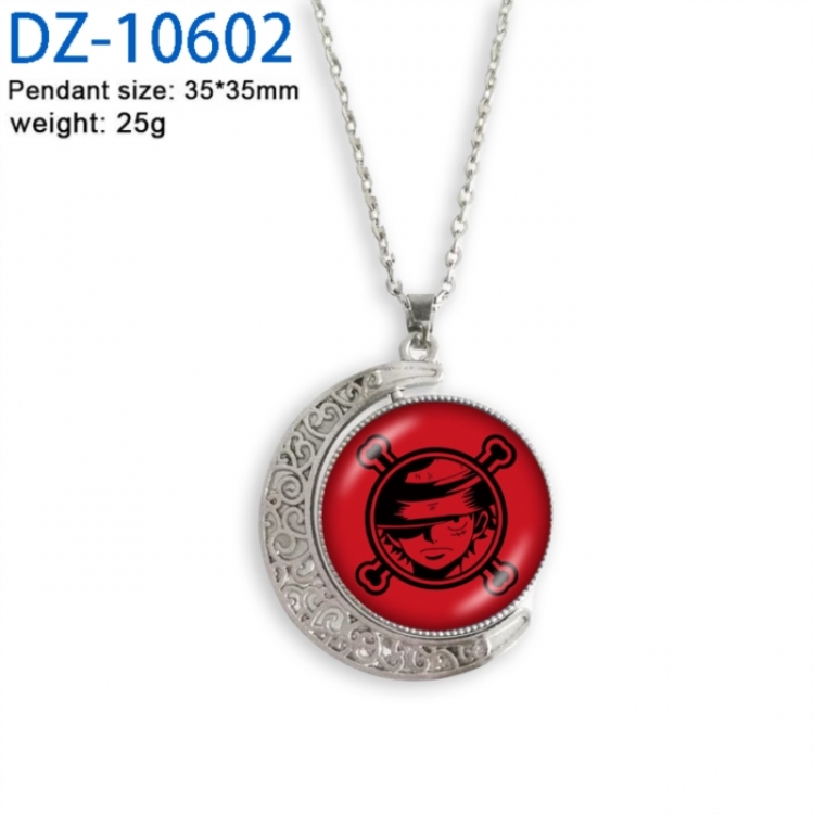 One Piece Anime Double sided Crystal Rotating Gem Necklace price for 5 pcs