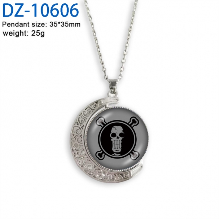 One Piece Anime Double sided Crystal Rotating Gem Necklace price for 5 pcs