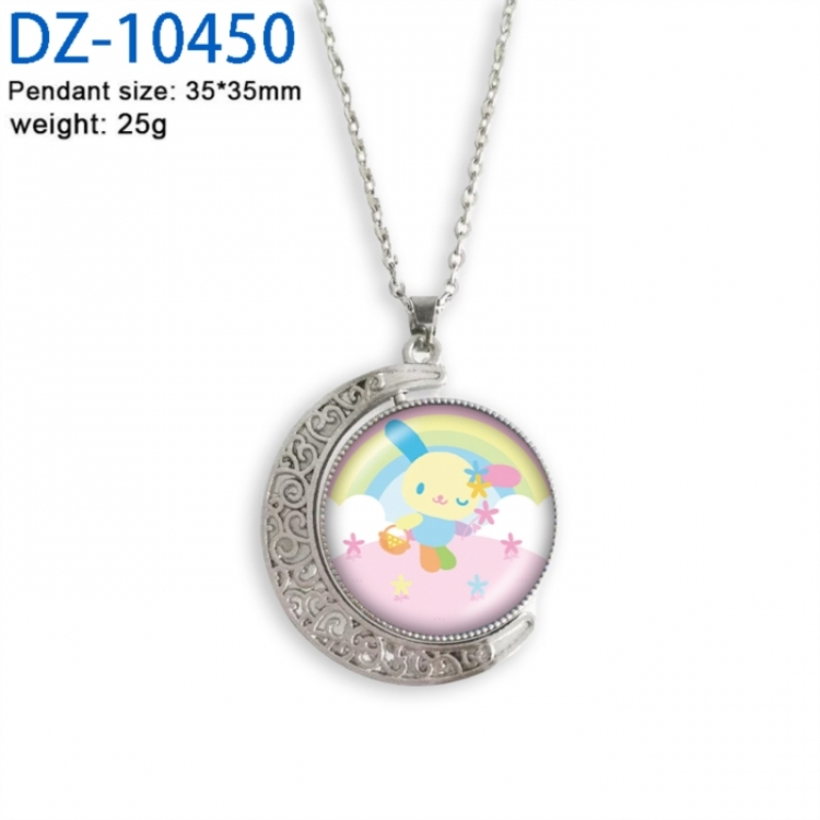 Sanrio Anime Double sided Crystal Rotating Gem Necklace price for 5 pcs