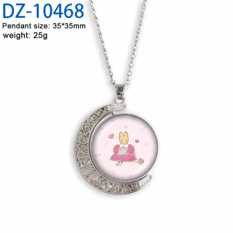 Sanrio Anime Double sided Crystal Rotating Gem Necklace price for 5 pcs