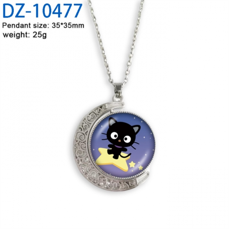 Sanrio Anime Double sided Crystal Rotating Gem Necklace price for 5 pcs