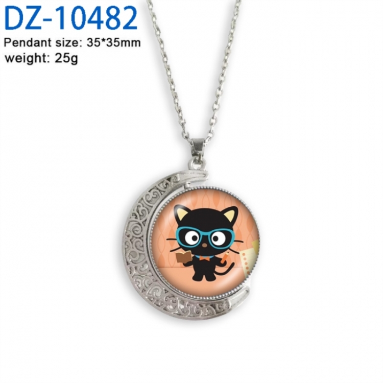 Sanrio Anime Double sided Crystal Rotating Gem Necklace price for 5 pcs