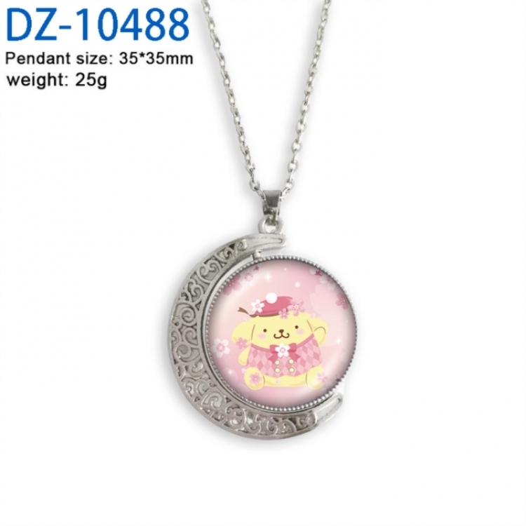 Sanrio Anime Double sided Crystal Rotating Gem Necklace price for 5 pcs