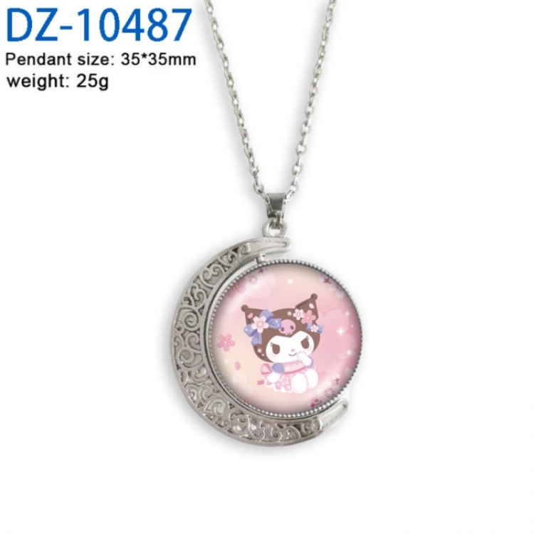 Sanrio Anime Double sided Crystal Rotating Gem Necklace price for 5 pcs
