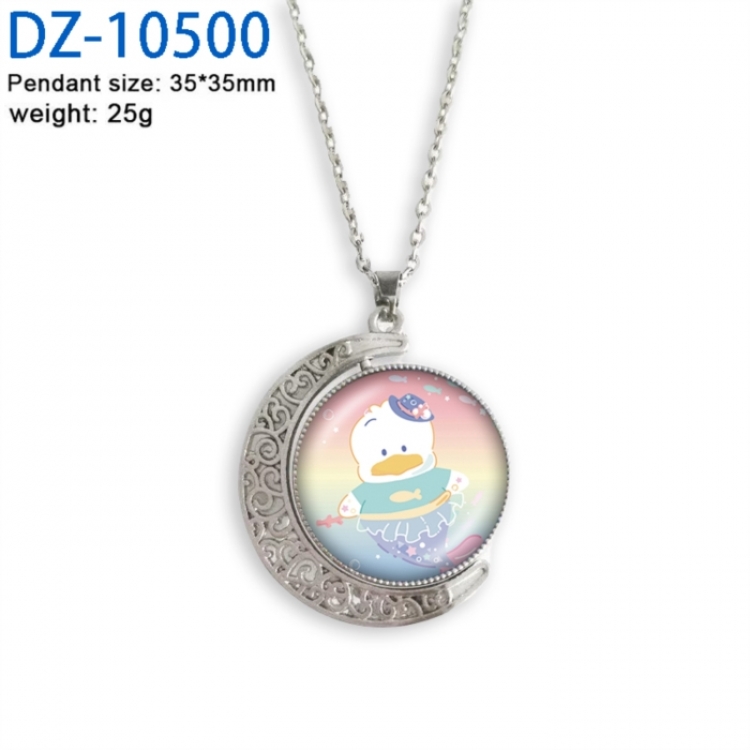 Sanrio Anime Double sided Crystal Rotating Gem Necklace price for 5 pcs