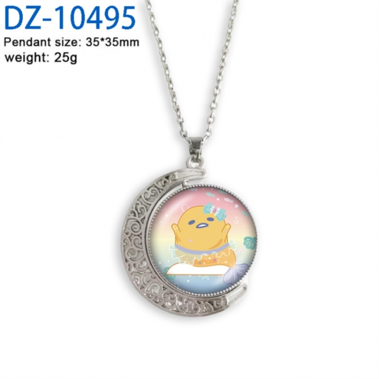 Sanrio Anime Double sided Crystal Rotating Gem Necklace price for 5 pcs