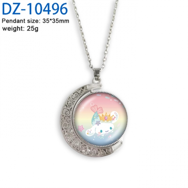 Sanrio Anime Double sided Crystal Rotating Gem Necklace price for 5 pcs