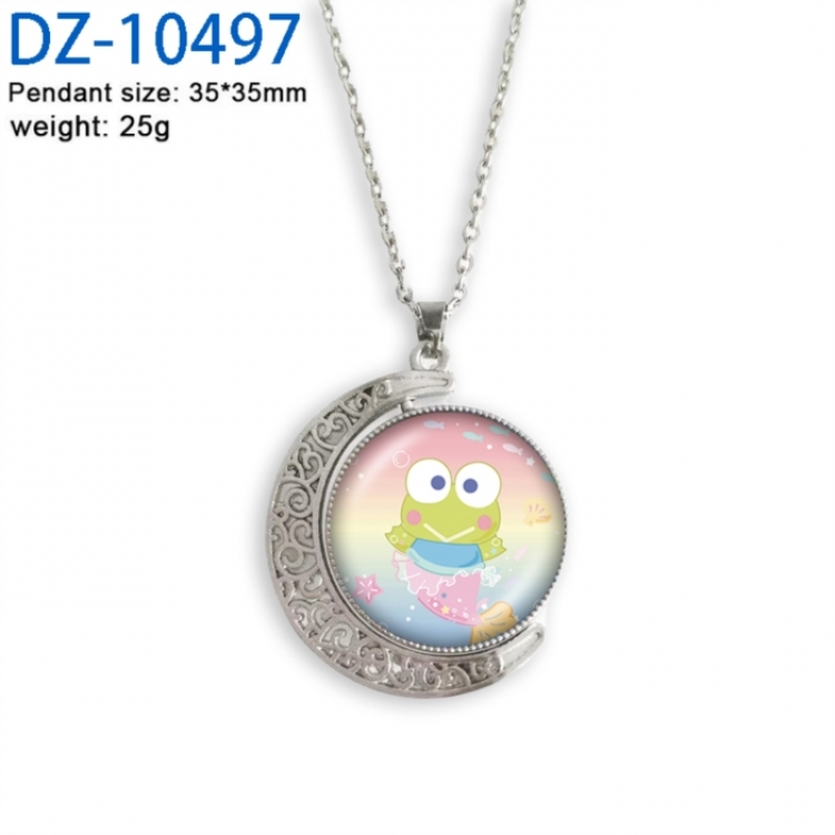Sanrio Anime Double sided Crystal Rotating Gem Necklace price for 5 pcs