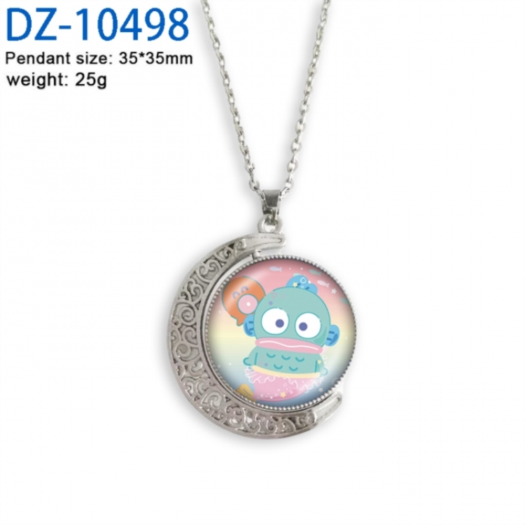 Sanrio Anime Double sided Crystal Rotating Gem Necklace price for 5 pcs