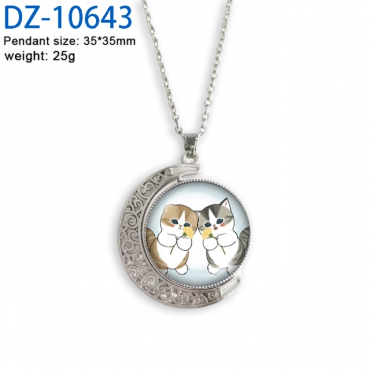 SharkCat Anime Double sided Crystal Rotating Gem Necklace price for 5 pcs
