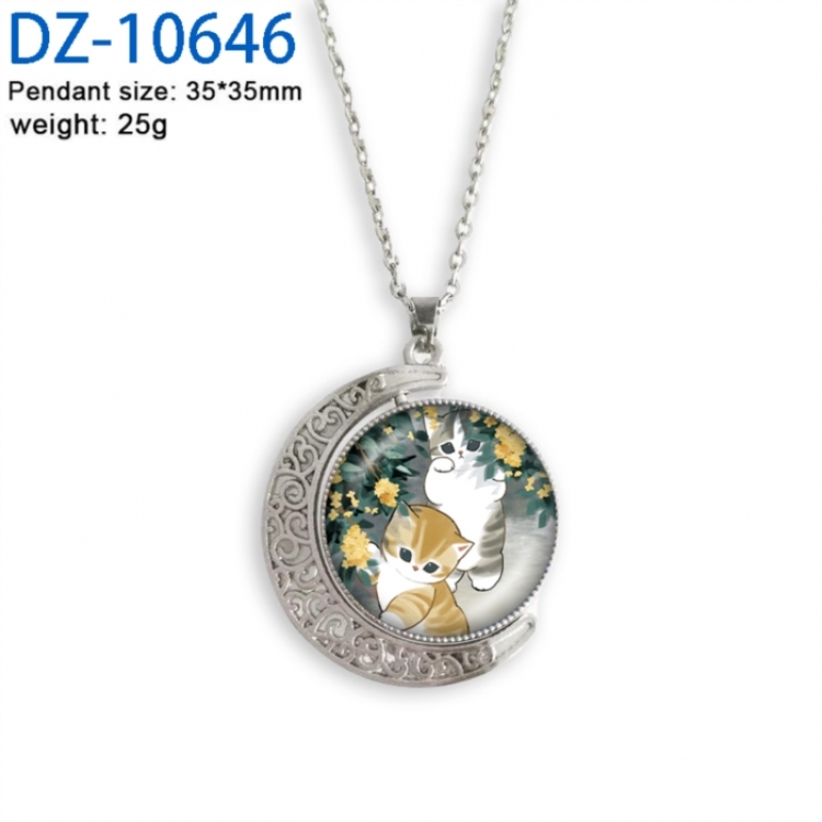 SharkCat Anime Double sided Crystal Rotating Gem Necklace price for 5 pcs
