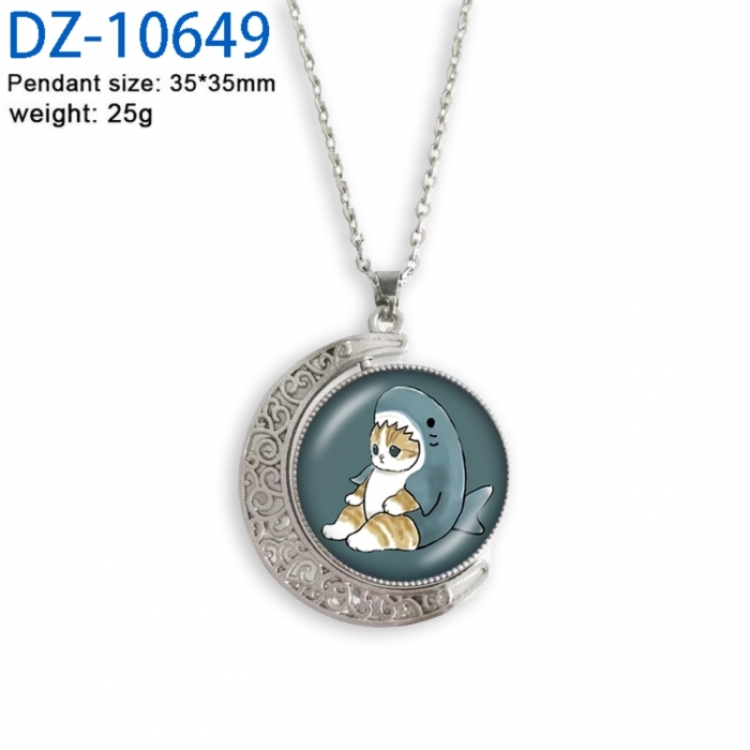 SharkCat Anime Double sided Crystal Rotating Gem Necklace price for 5 pcs