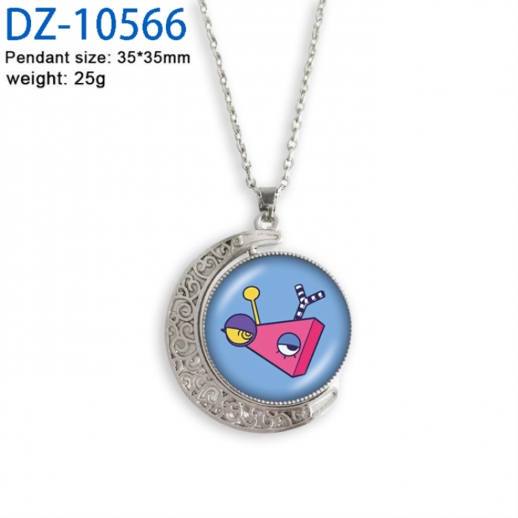 The Amazing Digital Circus Anime Double sided Crystal Rotating Gem Necklace price for 5 pcs