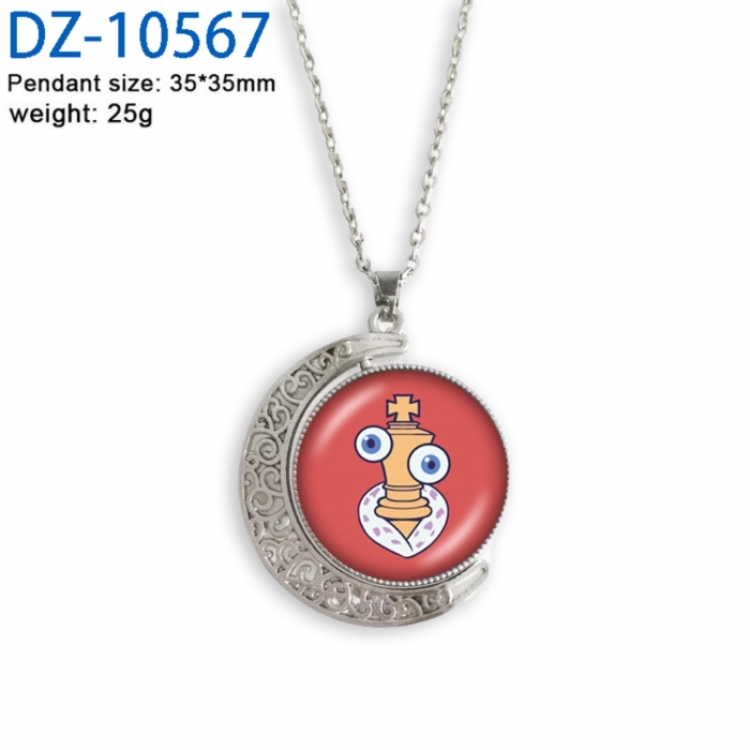 The Amazing Digital Circus Anime Double sided Crystal Rotating Gem Necklace price for 5 pcs
