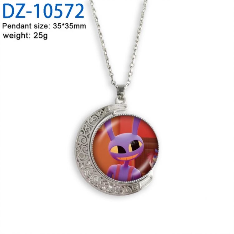 The Amazing Digital Circus Anime Double sided Crystal Rotating Gem Necklace price for 5 pcs
