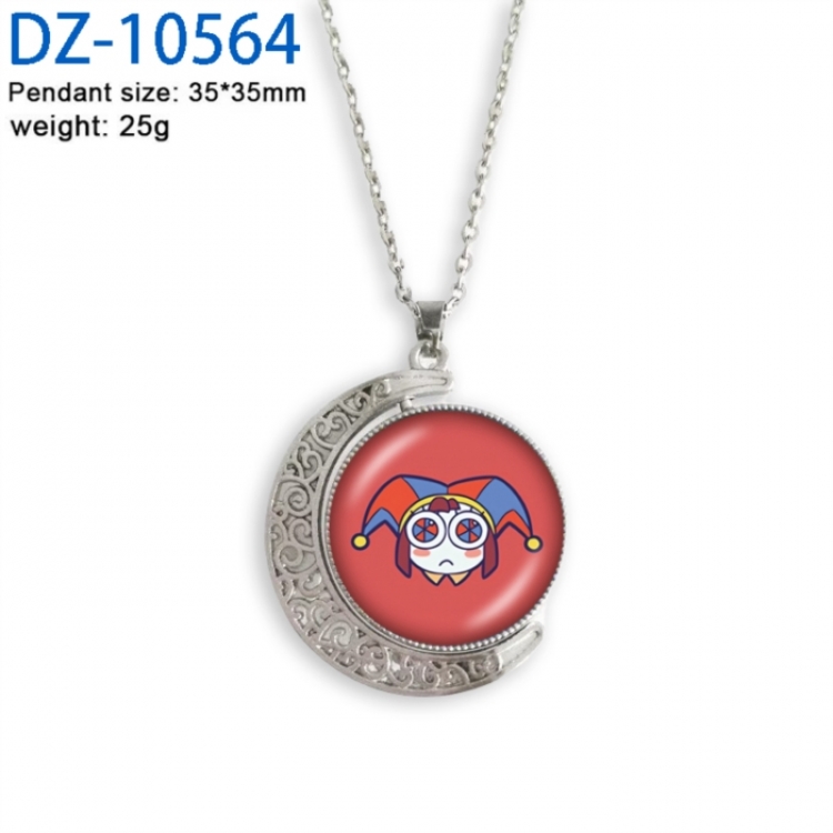 The Amazing Digital Circus Anime Double sided Crystal Rotating Gem Necklace price for 5 pcs