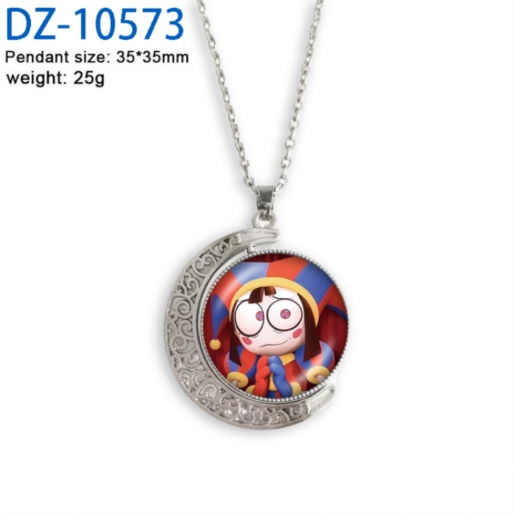 The Amazing Digital Circus Anime Double sided Crystal Rotating Gem Necklace price for 5 pcs