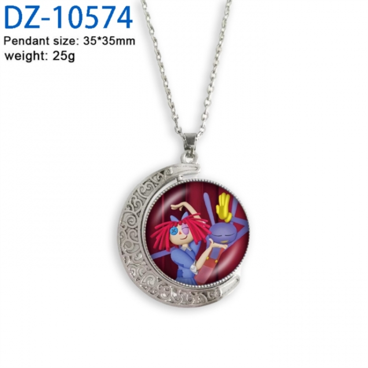 The Amazing Digital Circus Anime Double sided Crystal Rotating Gem Necklace price for 5 pcs