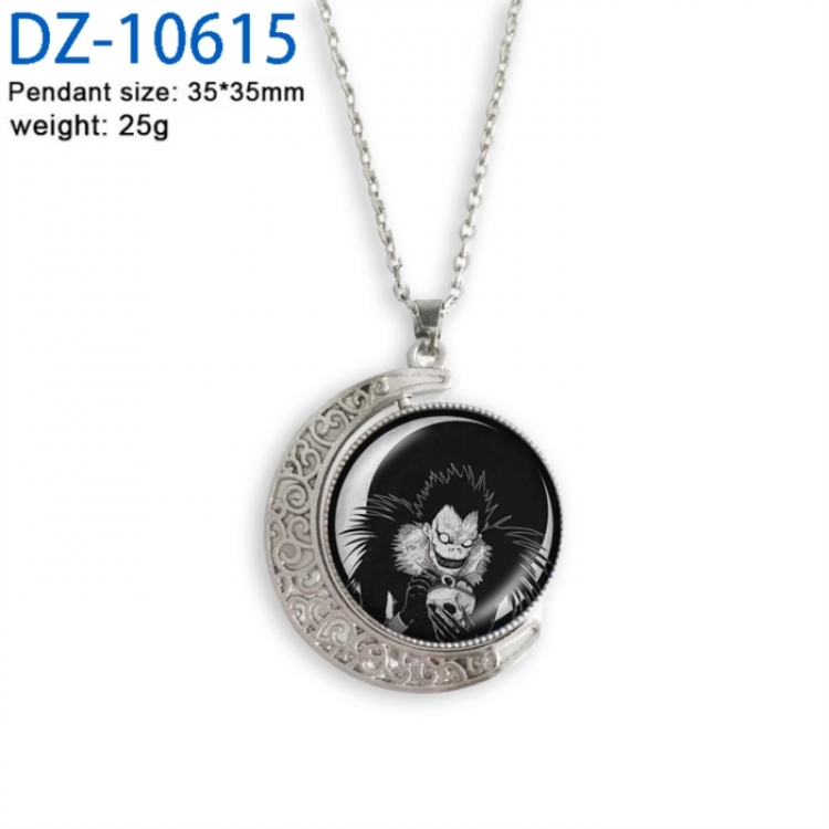 Death note Anime Double sided Crystal Rotating Gem Necklace price for 5 pcs