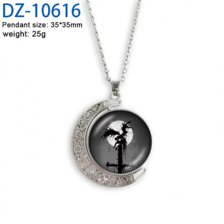 Death note Anime Double sided Crystal Rotating Gem Necklace price for 5 pcs