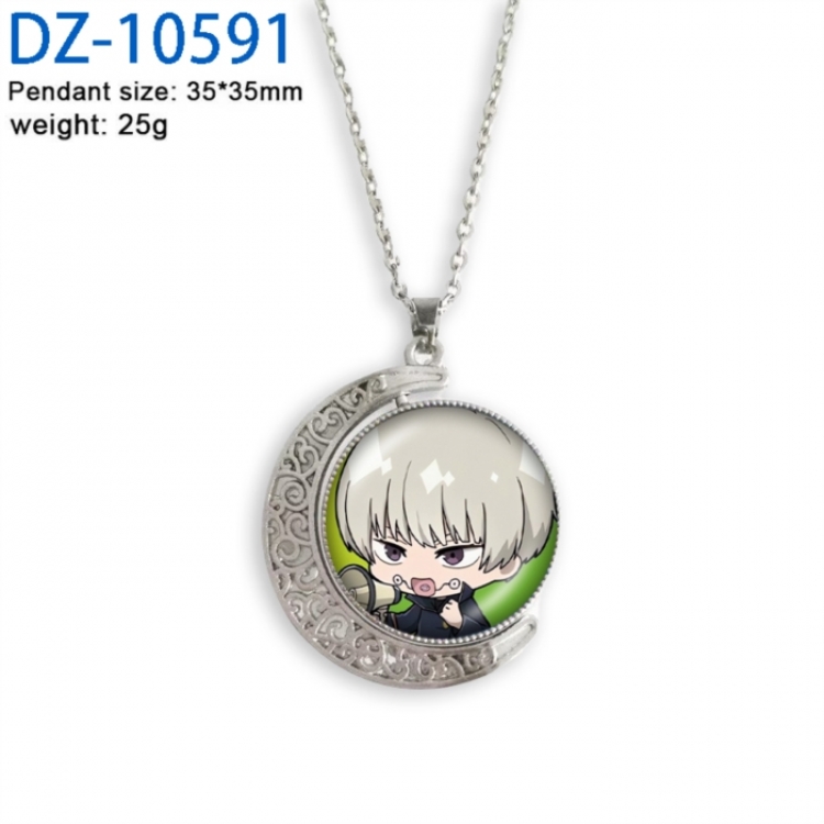 Jujutsu Kaisen Anime Double sided Crystal Rotating Gem Necklace price for 5 pcs