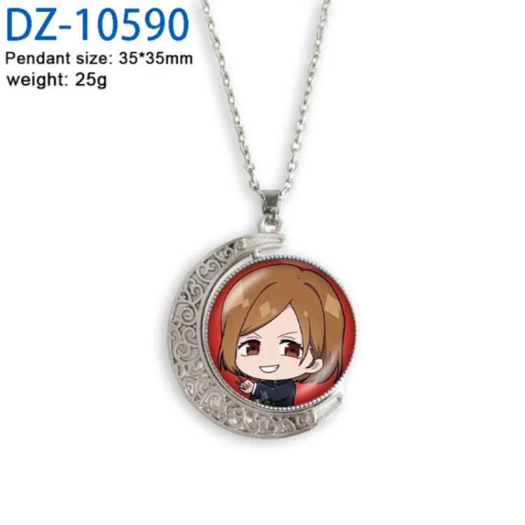 Jujutsu Kaisen Anime Double sided Crystal Rotating Gem Necklace price for 5 pcs