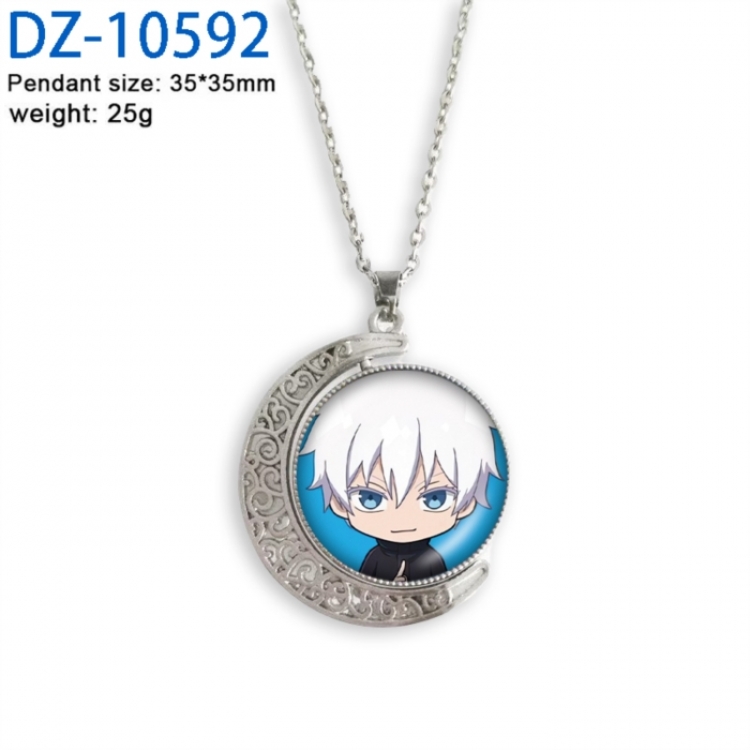 Jujutsu Kaisen Anime Double sided Crystal Rotating Gem Necklace price for 5 pcs