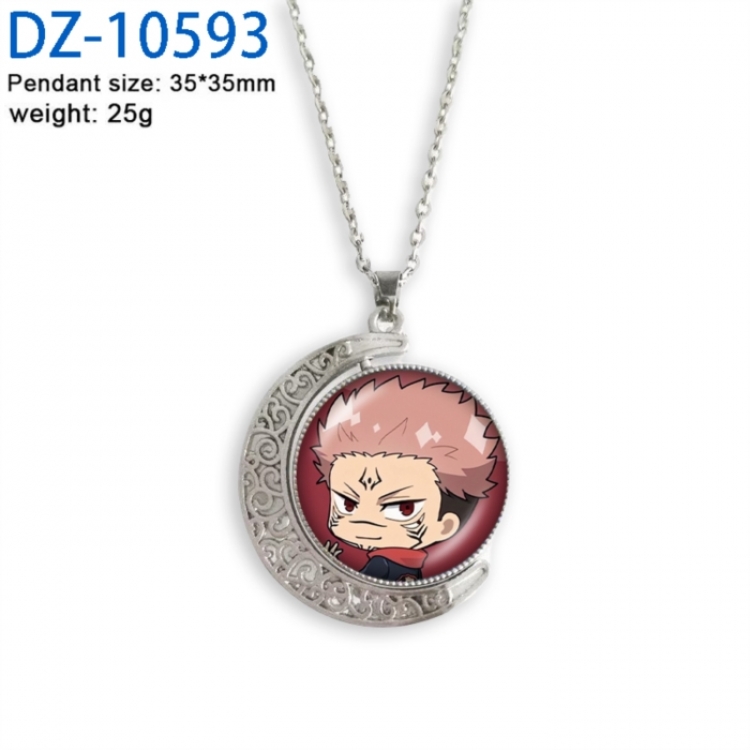 Jujutsu Kaisen Anime Double sided Crystal Rotating Gem Necklace price for 5 pcs