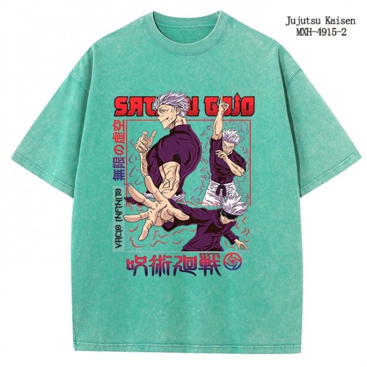 Jujutsu Kaisen Anime peripheral pure cotton washed and worn T-shirt from S to 2XL
