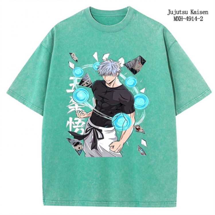 Jujutsu Kaisen Anime peripheral pure cotton washed and worn T-shirt from S to 2XL