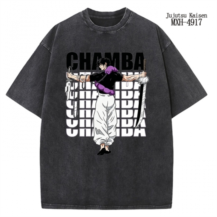 Jujutsu Kaisen Anime peripheral pure cotton washed and worn T-shirt from S to 2XL