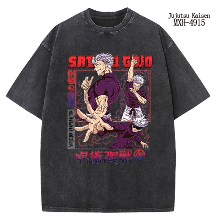 Jujutsu Kaisen Anime peripheral pure cotton washed and worn T-shirt from S to 2XL