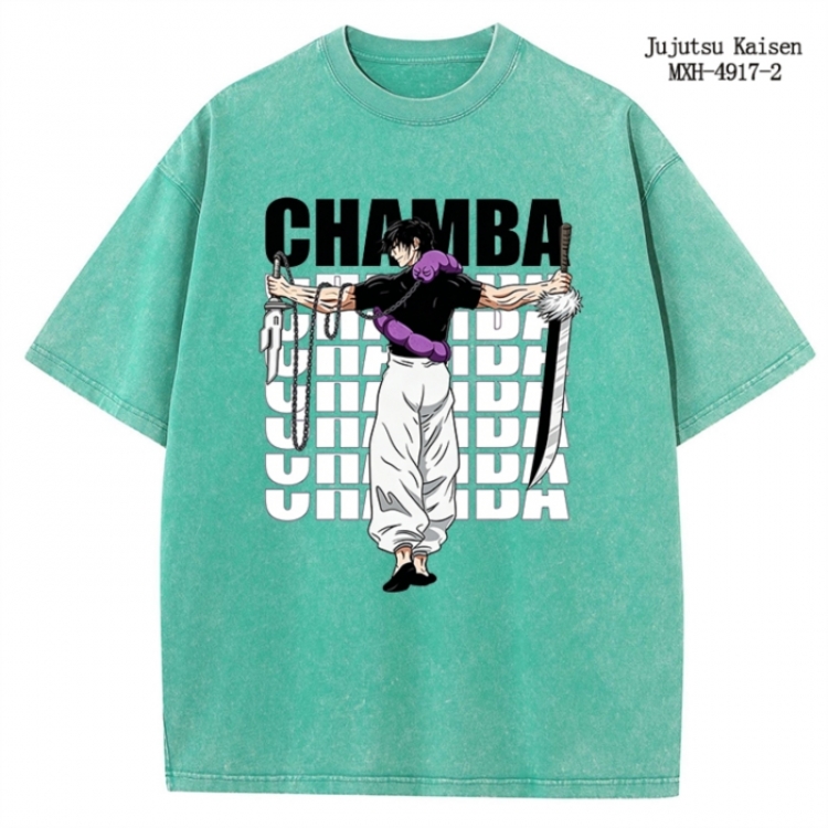 Jujutsu Kaisen Anime peripheral pure cotton washed and worn T-shirt from S to 2XL