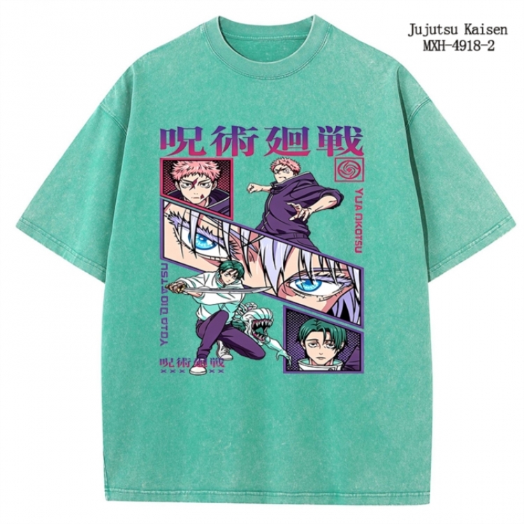 Jujutsu Kaisen Anime peripheral pure cotton washed and worn T-shirt from S to 2XL