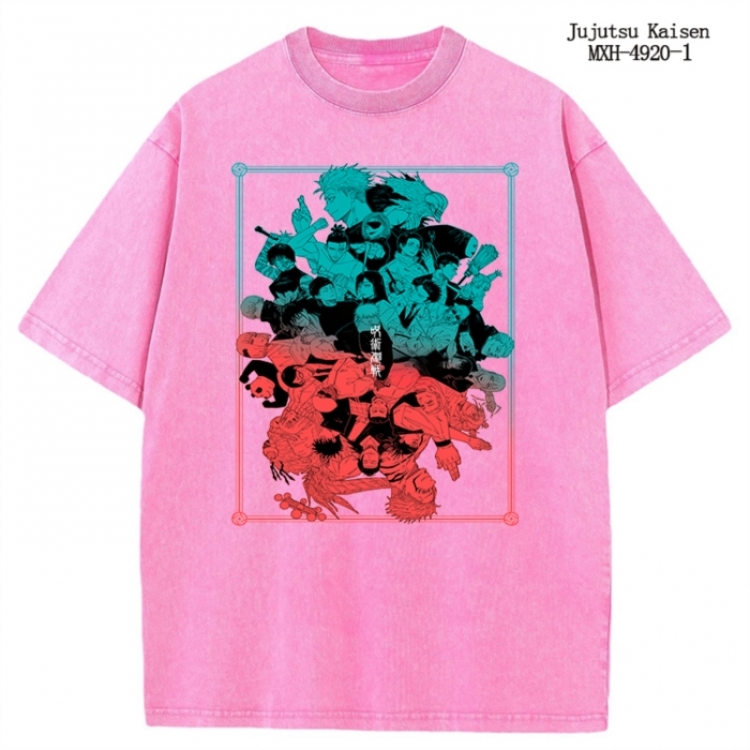 Jujutsu Kaisen Anime peripheral pure cotton washed and worn T-shirt from S to 2XL