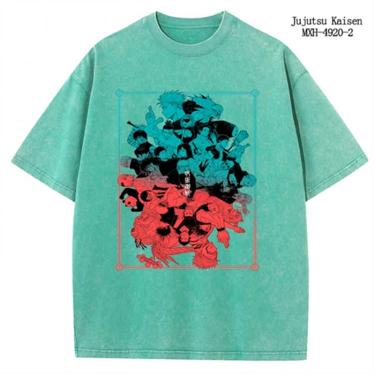 Jujutsu Kaisen Anime peripheral pure cotton washed and worn T-shirt from S to 2XL
