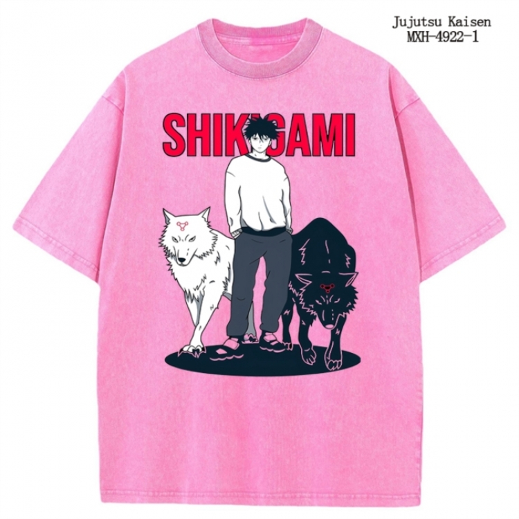 Jujutsu Kaisen Anime peripheral pure cotton washed and worn T-shirt from S to 2XL