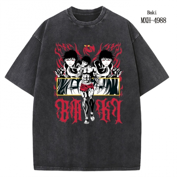 Bleach Anime peripheral pure cotton washed and worn T-shirt from S to 2XL
